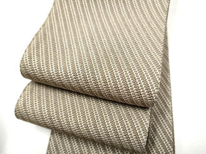 平和屋着物●男性　角帯　斜線文　正絹　逸品　CABF8425hy
