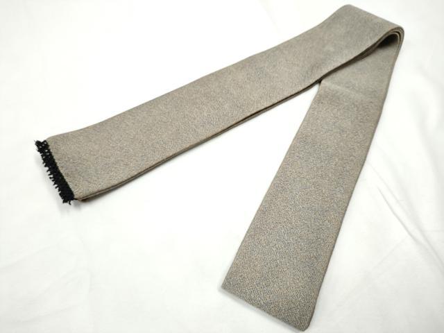 平和屋着物●男性　本場筑前博多織　角帯　霞文　証紙付き　正絹　逸品　CABF8438hy