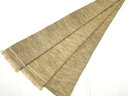 平和屋着物●男性　本場筑前博多織　角帯　霞文　正絹　逸品　CABF8440hy