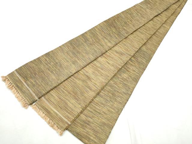 平和屋着物●男性　本場筑前博多織　角帯　霞文　正絹　逸品　CABF8440hy
