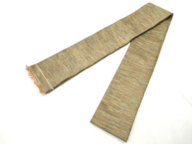 平和屋着物●男性　本場筑前博多織　角帯　霞文　正絹　逸品　CABF8440hy