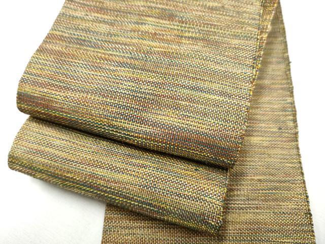 平和屋着物●男性　本場筑前博多織　角帯　霞文　正絹　逸品　CABF8440hy