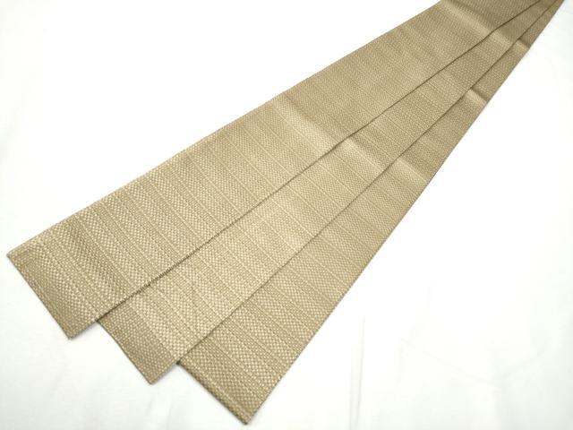 平和屋着物●男性　本場筑前博多織　角帯　横段文　正絹　逸品　CABF8453hy