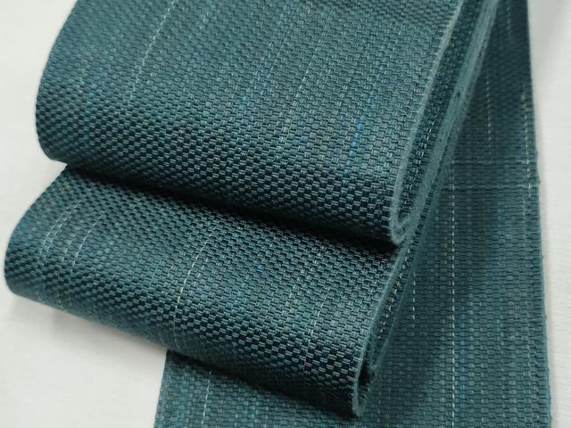 平和屋着物●男性　本場筑前博多織　角帯　霞文　正絹　逸品　CABF8456hy