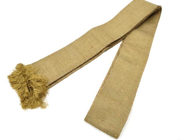 平和屋着物●男性　本場筑前博多織　両面　角帯　霞文　正絹　逸品　CABF8468hy