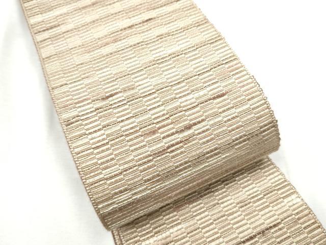 平和屋着物●男性　本場筑前博多織　両面　角帯　霞文　正絹　逸品　CABF8469hy
