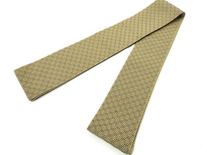 平和屋着物●男性　両面　角帯　亀甲繋ぎ　正絹　逸品　CABF8477hy