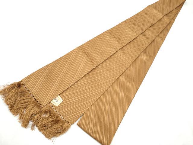 平和屋着物●男性　角帯　宝来織　斜線文　正絹　逸品　CABF8479hy