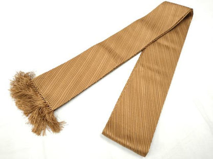 平和屋着物●男性　角帯　宝来織　斜線文　正絹　逸品　CABF8479hy