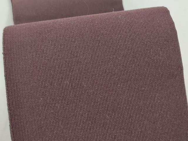 平和屋着物●男性　爪掻き本綴れ　角帯　色無地　紫鳶色　正絹　逸品　CABF8481hy