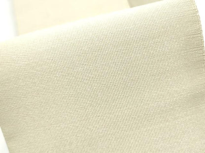 平和屋着物●男性　爪掻き本綴れ　角帯　色無地　練色　正絹　逸品　CABF8489hy