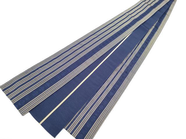 平和屋着物●男性　本場筑前博多織　角帯　献上　正絹　逸品　CABF8495hy