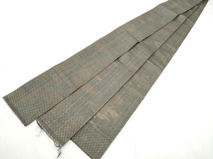 平和屋着物●男性　本場筑前博多織　角帯　霞文　証紙付き　正絹　逸品　CABF8499hy