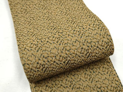 平和屋着物●男性　本場筑前博多織　両面　角帯　霞文　正絹　逸品　CABF8502hy