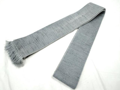 平和屋着物●男性　角帯　紬地　霞文　正絹　逸品　CABF8504hy
