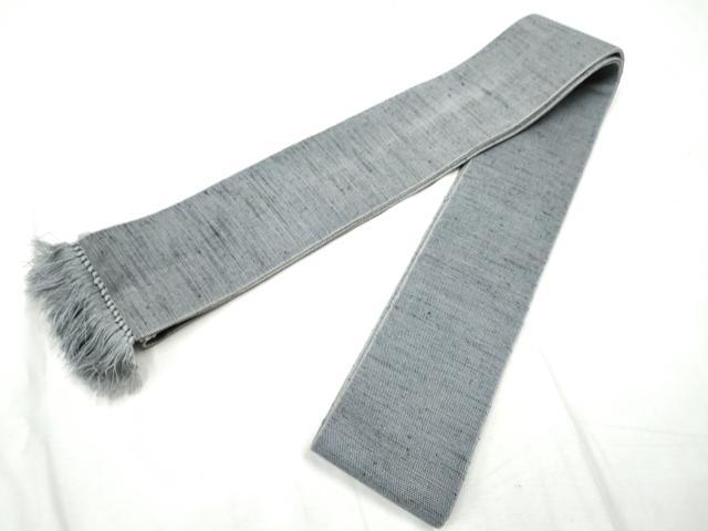 平和屋着物●男性　角帯　紬地　霞文　正絹　逸品　CABF8504hy