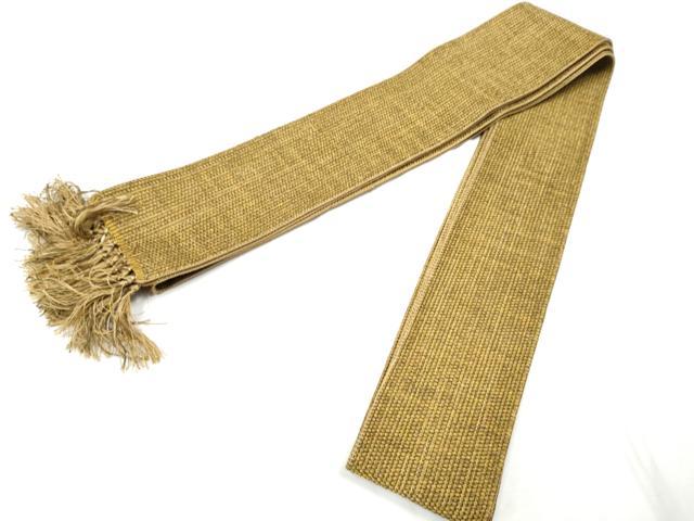 平和屋着物●男性　本場筑前博多織　角帯　霞文　証紙付き　正絹　逸品　CABF8506hy