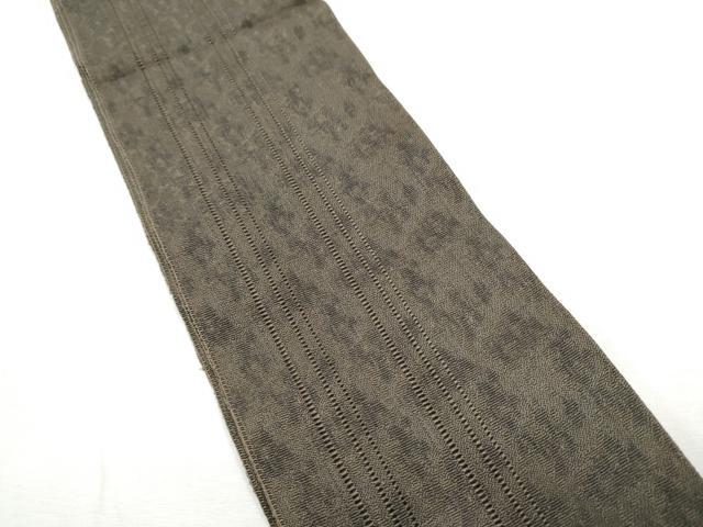 平和屋着物●男性　本場筑前博多織　角帯　霞文　正絹　逸品　CABF8511hy