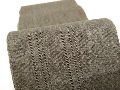 平和屋着物●男性　本場筑前博多織　角帯　霞文　正絹　逸品　CABF8511hy