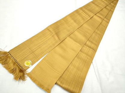平和屋着物●男性　角帯　霞文　正絹　逸品　CABF8525hy