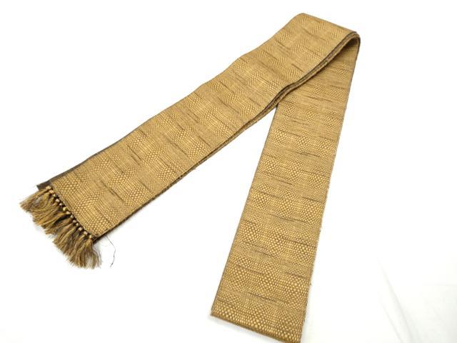 平和屋着物●男性　両面　角帯　霞文　正絹　逸品　CABF8535hy