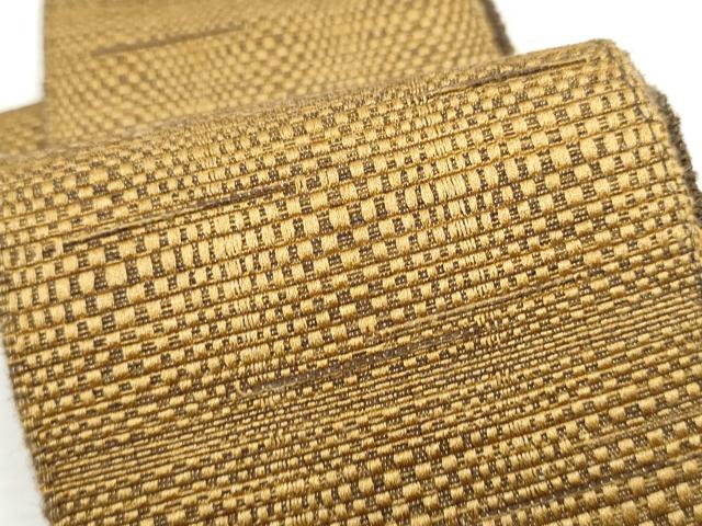 平和屋着物●男性　両面　角帯　霞文　正絹　逸品　CABF8535hy