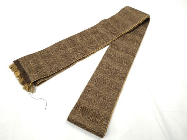 平和屋着物○男性 両面 角帯 霞文 正絹 逸品 CABF8535hy