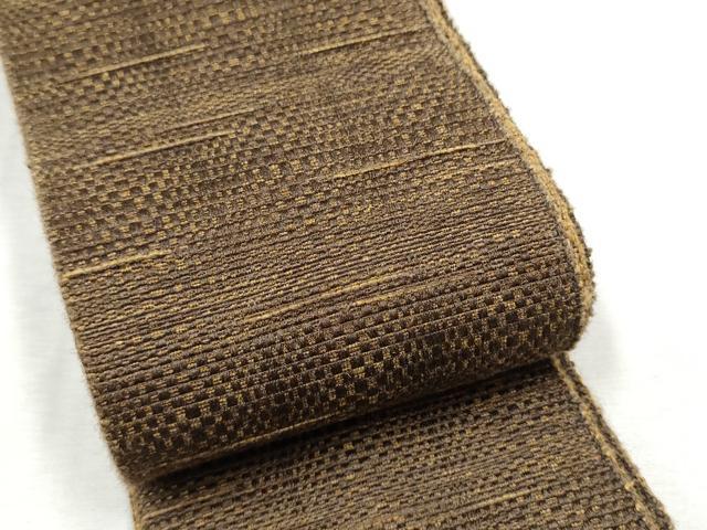 平和屋着物●男性　両面　角帯　霞文　正絹　逸品　CABF8535hy