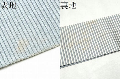 平和屋着物●男性　本場筑前博多織　角帯　横段文　証紙付き　正絹　逸品　CABF8539hy