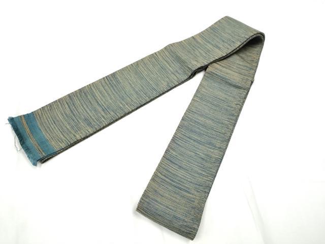 平和屋着物○男性 本場筑前博多織 角帯 霞文 正絹 逸品 CABF8540hy