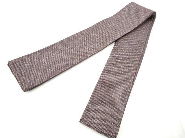 平和屋着物●男性　本場筑前博多織　角帯　霞文　正絹　逸品　CABF8541hy