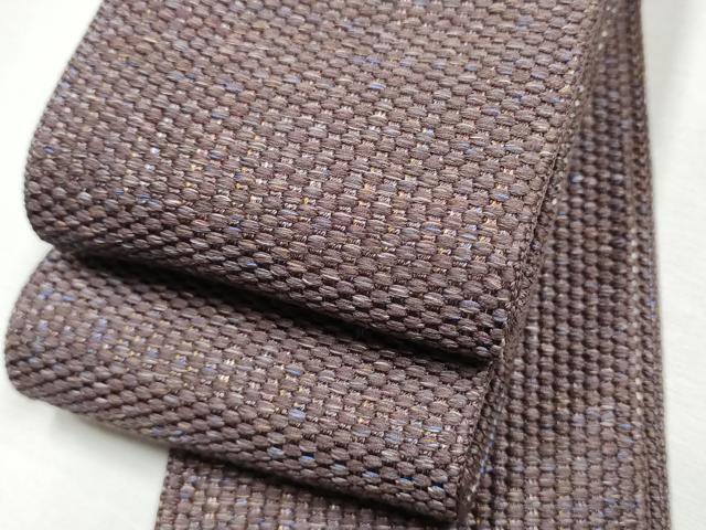 平和屋着物●男性　本場筑前博多織　角帯　霞文　正絹　逸品　CABF8541hy