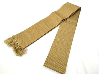 平和屋着物●男性　本場筑前博多織　両面　角帯　霞文　正絹　逸品　CABF8543hy