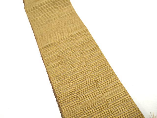 平和屋着物●男性　本場筑前博多織　両面　角帯　霞文　正絹　逸品　CABF8543hy
