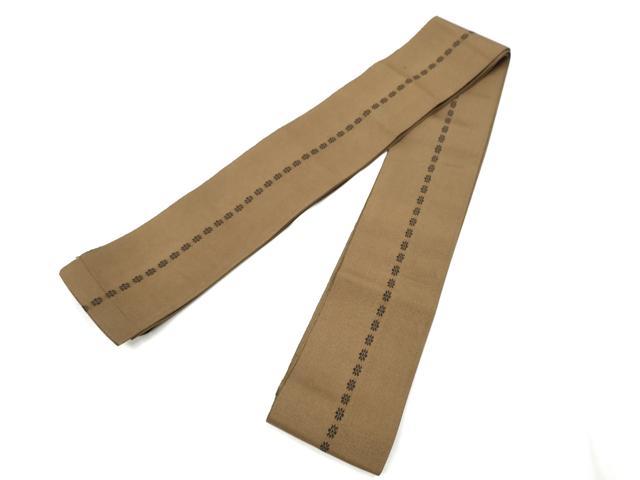 平和屋着物●男性　本場筑前博多織　両面　角帯　いちご錦　正絹　逸品　CABF8549hy
