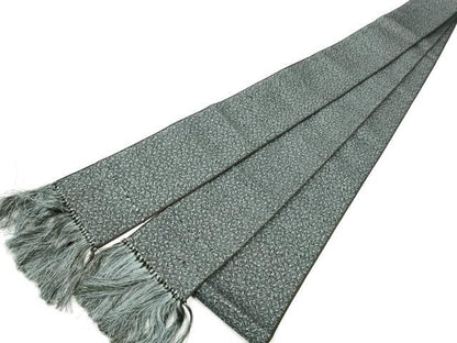 平和屋着物●男性　本場筑前博多織　角帯　霞文　正絹　逸品　CABF8550hy