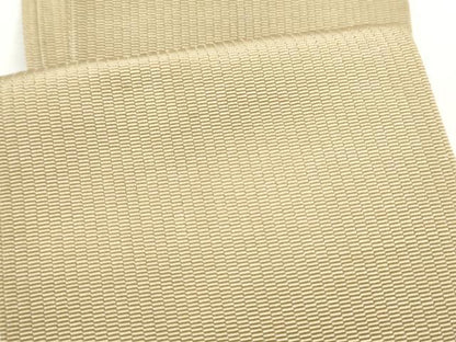 平和屋着物●男性　本場筑前博多織　角帯　色無地　枯色　西村織物謹製　証紙付き　正絹　逸品　CABF8556hy