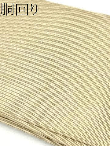 平和屋着物●男性　本場筑前博多織　角帯　色無地　枯色　西村織物謹製　証紙付き　正絹　逸品　CABF8556hy