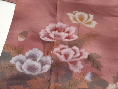 平和屋着物▼訪問着 手描き 枝花文 蛍暈し 金彩 ますいわ屋扱い 正絹 逸品 CABF8567hy