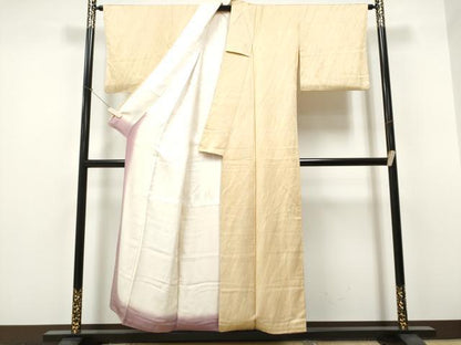 平和屋着物▼上質な小紋 墨流し文様 正絹 逸品 CABF8574hy