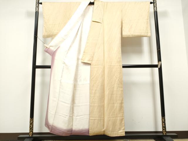 平和屋着物▼上質な小紋 墨流し文様 正絹 逸品 CABF8574hy