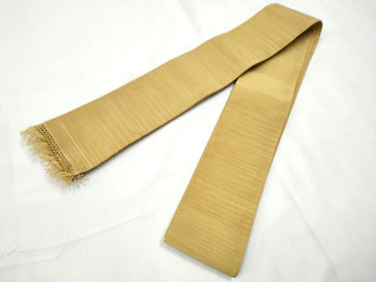 平和屋着物●男性　爪掻き本綴れ　角帯　霞文　正絹　逸品　CABF8584hy