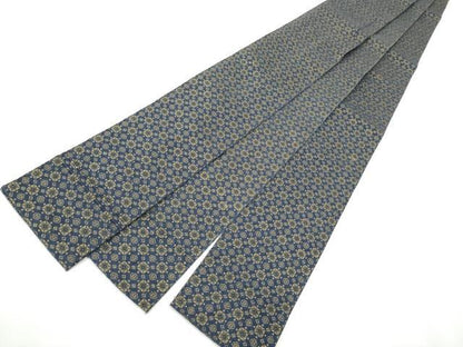 平和屋着物●男性　本場筑前博多織　角帯　市松吉祥文　正絹　逸品　CABF8586hy