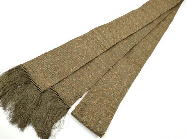 平和屋着物○男性 角帯 紬地 霞文 正絹 逸品 CABF8431hy 平和屋着物