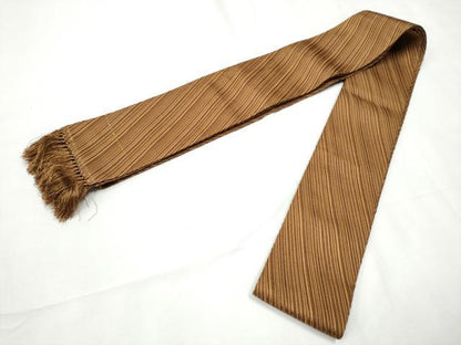 平和屋着物●男性　角帯　斜線文　正絹　逸品　CABF8597hy