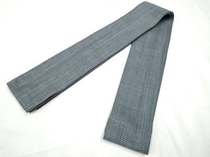 平和屋着物●男性　本場筑前博多織　角帯　霞文　正絹　逸品　CABF8599hy