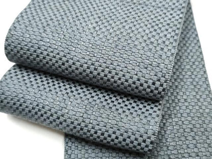 平和屋着物●男性　本場筑前博多織　角帯　霞文　正絹　逸品　CABF8599hy