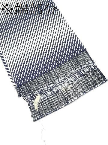 平和屋着物●男性　本場筑前博多織　角帯　斜線文　正絹　逸品　CABF8600hy
