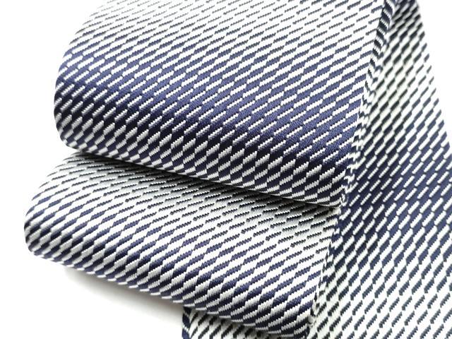 平和屋着物●男性　本場筑前博多織　角帯　斜線文　正絹　逸品　CABF8600hy