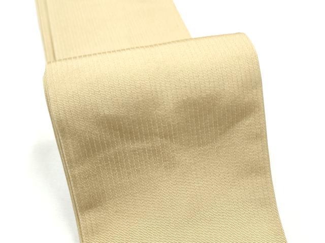 平和屋着物●男性　本場筑前博多織　角帯　色無地　飴色　西村織物謹製　証紙付き　正絹　逸品　CABF8604hy